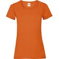 Camiseta entallada mujer 100% algodón Orange Xl