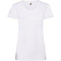 Camiseta entallada mujer 100% algodón White Xs