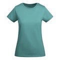 Camiseta entallada mujer algodón orgánico AZUL DUSTY XL
