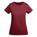 Camiseta entallada mujer algodón orgánico GRANATE XL