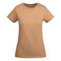 Camiseta entallada mujer algodón orgánico NARANJA GREEK S