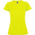 Camiseta Entallada Mujer Amarillo Fluor S