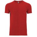 Camiseta con Estampado Lateral de Líneas ROJO VIGORE M
