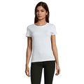 Camiseta Fit Mujer 150g Blanco S
