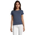 Camiseta Fit Mujer 150g Denim Jaspeado M