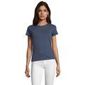 Camiseta Fit Mujer 150g Denim Jaspeado XL