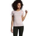 Camiseta Fit Mujer 150g Rosa Jaspeado L
