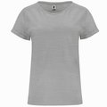 Camiseta Holgada Manga Dobladillo Gris Vigore L