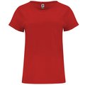 Camiseta Holgada Manga Dobladillo Rojo L