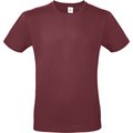 Camiseta hombre 100% algodón preencogido Burgundy 3XL