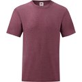 Camiseta hombre algodón cuello redondo Heather Burgundy L