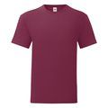 Camiseta hombre algodón peinado Burgundy 3XL