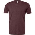 Camiseta hombre algodón poliéster Heather Maroon L