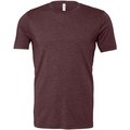 Camiseta hombre algodón poliéster Heather Maroon Xxl
