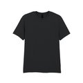 Camiseta hombre algodón preencogido Black L