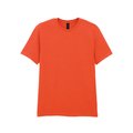 Camiseta hombre algodón preencogido Orange M