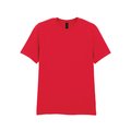 Camiseta hombre algodón preencogido Red L