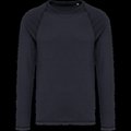 Camiseta hombre manga larga raglán Washed Coal Grey XL