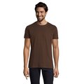 Camiseta Hombre Tubular 100% Algodón Chocolate Xxl