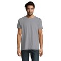 Camiseta Hombre Tubular 100% Algodón Gris Jaspeado XXL