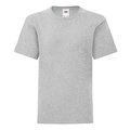 Camiseta infantil algodón corte básico Heather Grey 5/6 ans