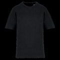 Camiseta infantil de algodón con mangas caídas Black 8/10 ans