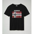 Camiseta con Logotipo de bandera Negro XL