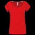 Camiseta manga corta algodón mujer Red XXL