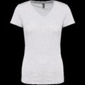 Camiseta de manga corta cuello pico mujer Ash Heather L