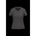 Camiseta de manga corta cuello pico mujer Dark Grey M
