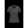 Camiseta de manga corta cuello pico mujer Dark Grey Xl