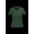 Camiseta de manga corta cuello pico mujer Forest Green M