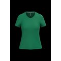 Camiseta de manga corta cuello pico mujer Kelly Green Xl