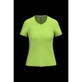 Camiseta de manga corta cuello pico mujer Lime Xxl