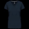 Camiseta de manga corta cuello pico mujer Navy 3XL