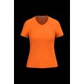 Camiseta de manga corta cuello pico mujer Orange Xxl