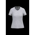 Camiseta de manga corta cuello pico mujer Oxford Grey M