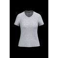 Camiseta de manga corta cuello pico mujer Oxford Grey Xl