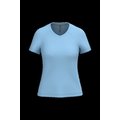 Camiseta de manga corta cuello pico mujer Sky Blue S