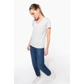 Camiseta de manga corta cuello pico mujer