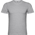 Camiseta manga corta escote en pico tubular Gris Vigore 3Xl