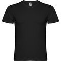 Camiseta manga corta escote en pico tubular Negro M