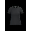 Camiseta manga corta mujer algodón Black L