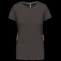 Camiseta manga corta mujer algodón DARK GREY M