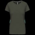 Camiseta manga corta mujer algodón Dark Khaki 3XL