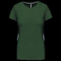 Camiseta manga corta mujer algodón Forest Green XXL