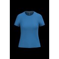 Camiseta manga corta mujer algodón Light Royal Blue L