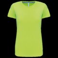 Camiseta manga corta mujer algodón Lime S