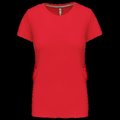 Camiseta manga corta mujer algodón Red L