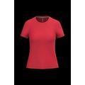 Camiseta manga corta mujer algodón Red M
